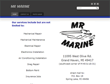 Tablet Screenshot of mrmarine.net